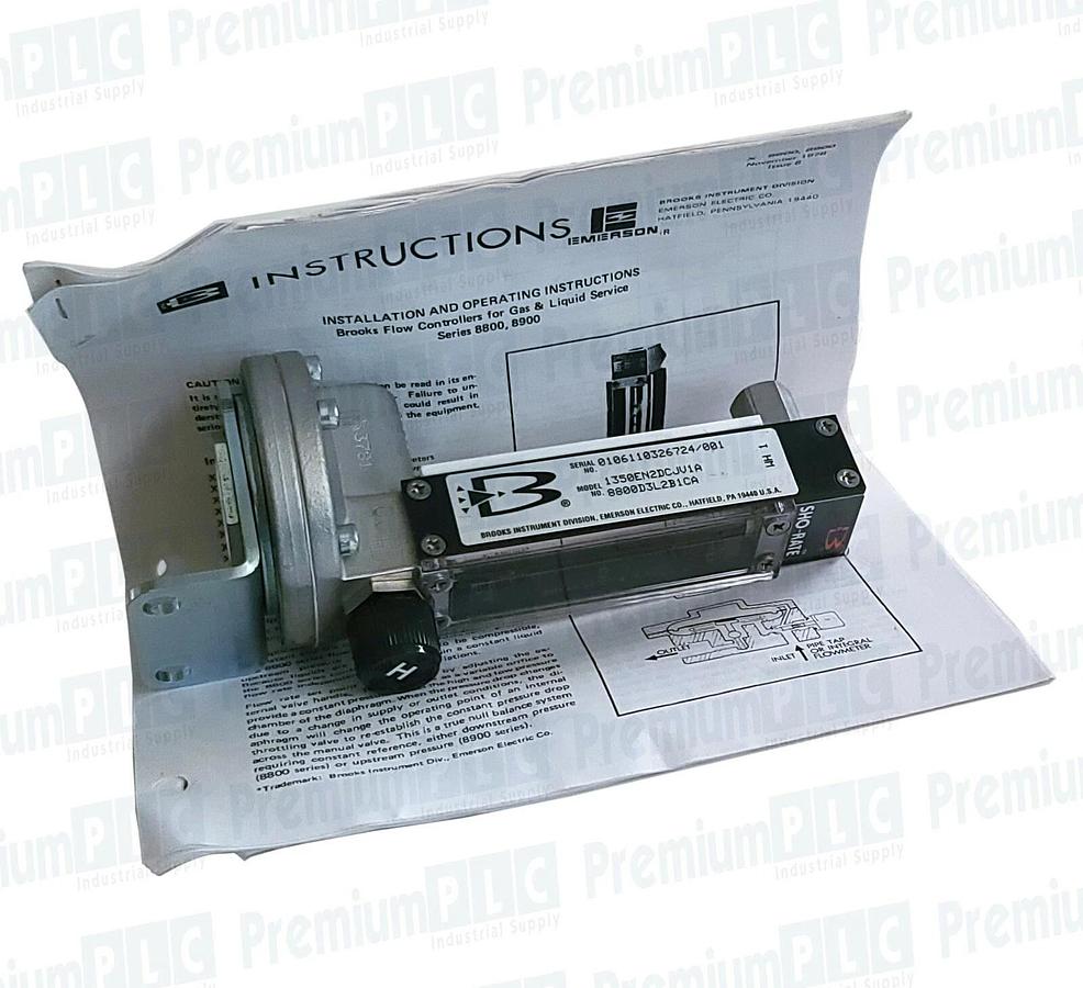 Used NEW BROOKS INSTRUMENTS 1350 SHO-RATE FLOW METER 1350EN2DCJV1A / 8800D3L2B1CA