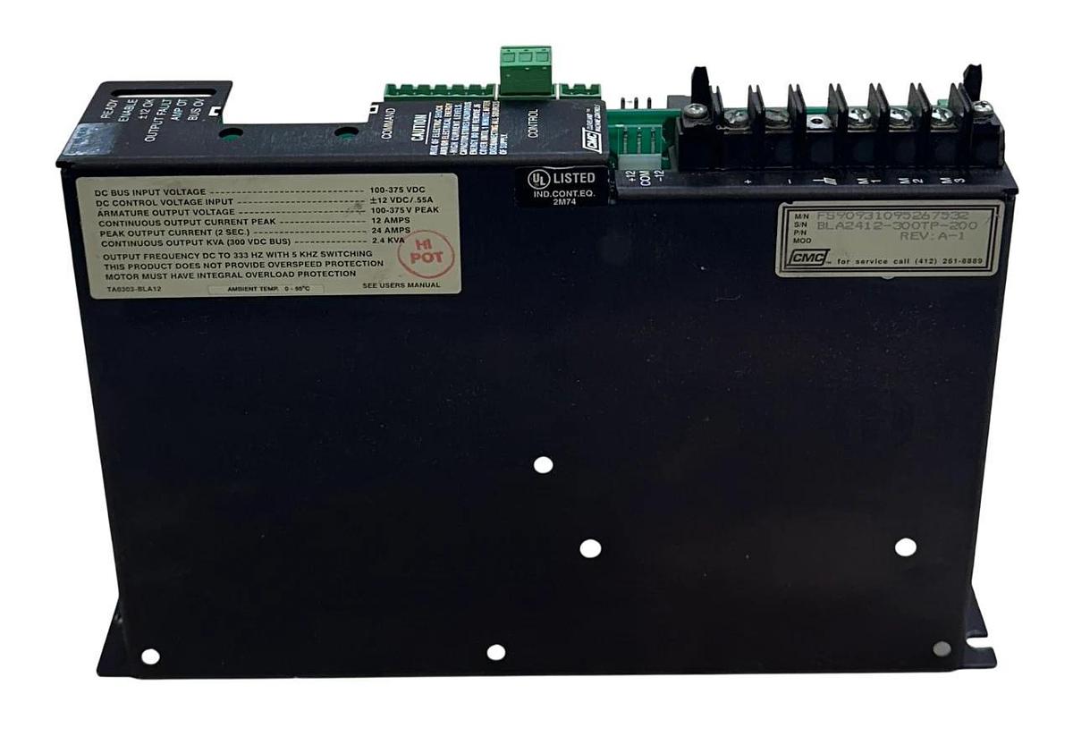 Used CLEVELAND MOTION CONTROLS CMC BLA2412-300TP-200 Servo Drive Controller USNP