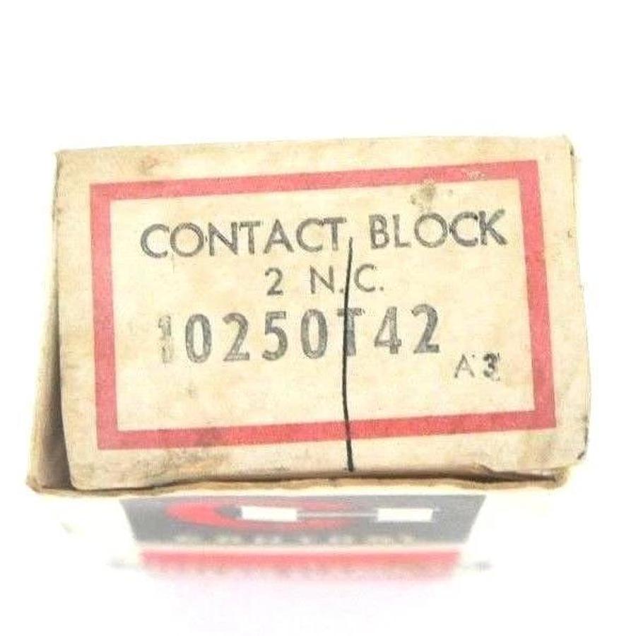 Used NIB CUTLER HAMMER 10250T42 SER. A3 CONTACT BLOCK 2 N.C.