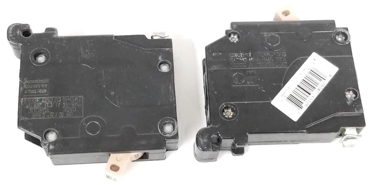 Used LOT OF 2 NEW CUTLER HAMMER CH115 CIRCUIT BREAKERS 15A 120/240V