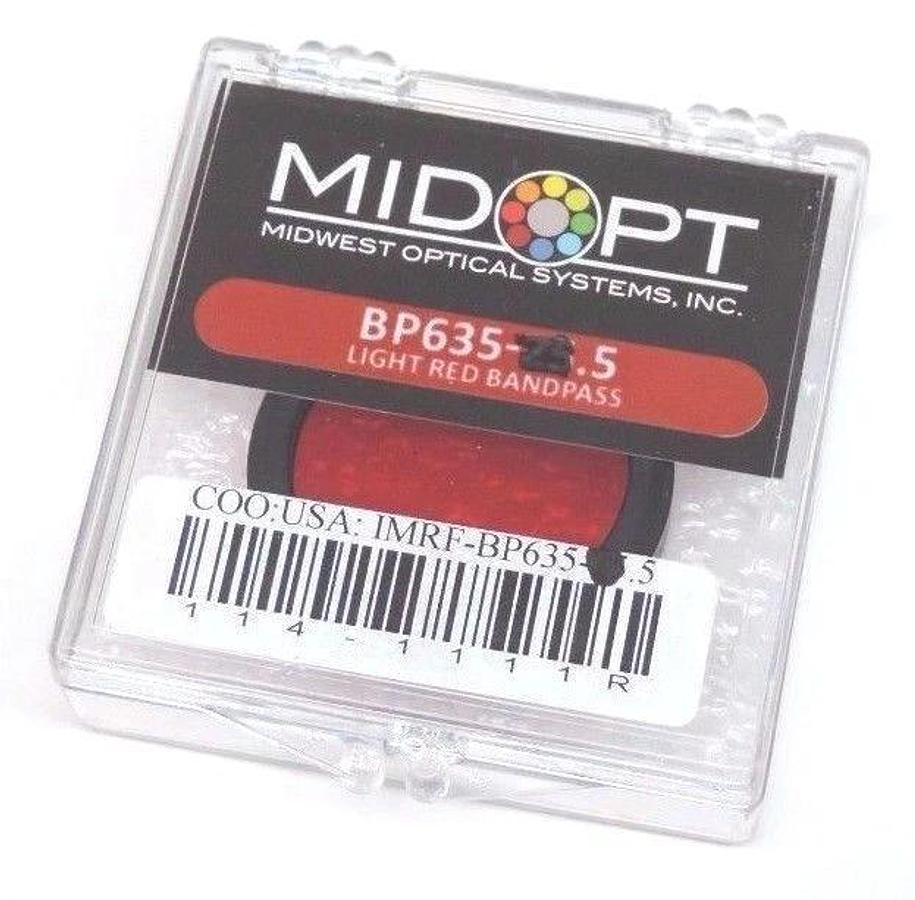 NEW MIDWEST OPTICAL SYSTEMS BP635-30.5 LIGHT RED BANDPASS BP635305