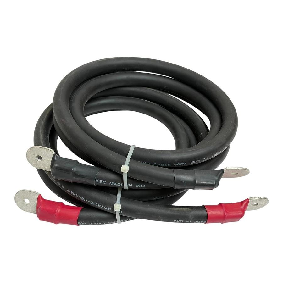 CCI Royal Excelene 4/0 AWG Welding Cable Battery Jumper Leads Pair Lug Terminals