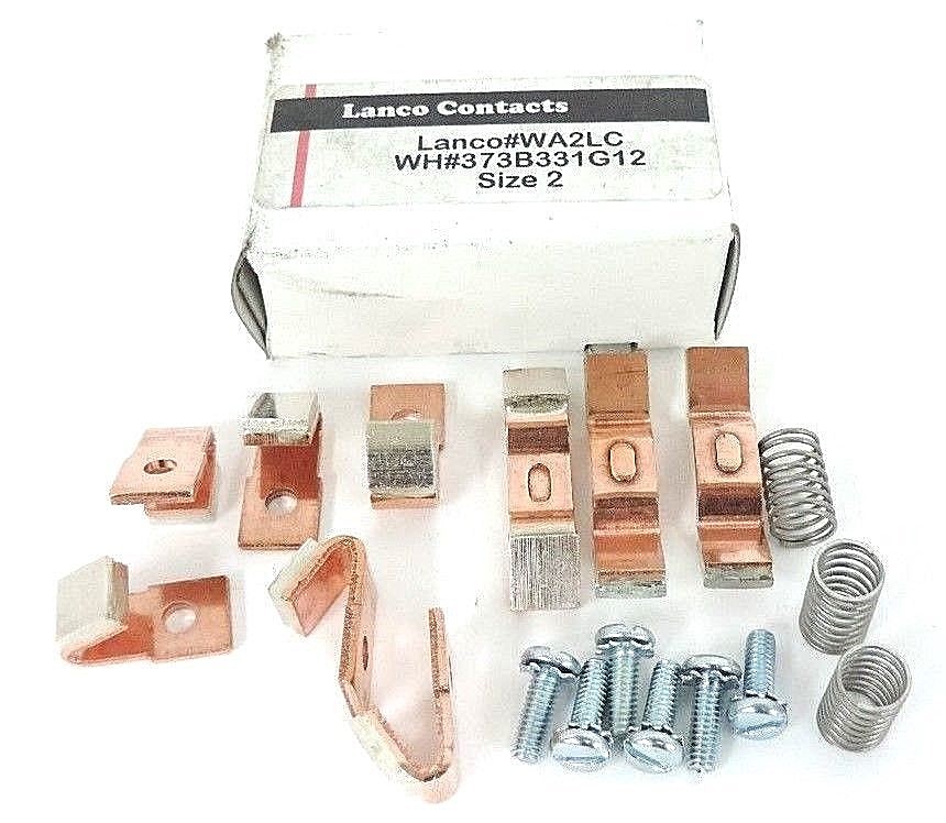 NIB LANCO CONTACTS WA2LC CONTACT KIT 373B331G12, SIZE 2