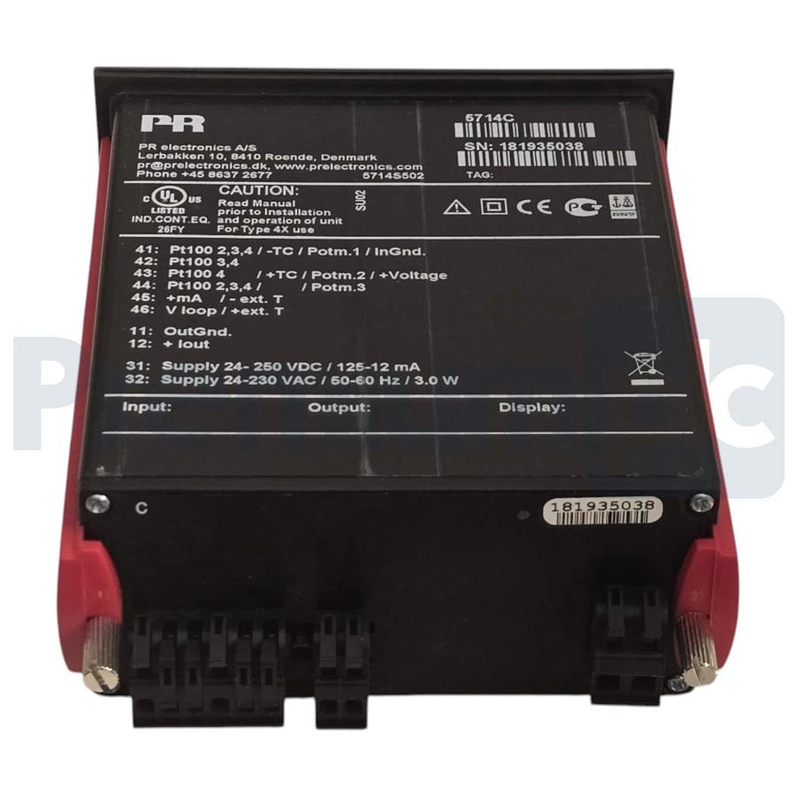 PR electronics 5714C Programmable LED Indicator 4-Digit 1/8 DIN 24-230VAC/DC NEW