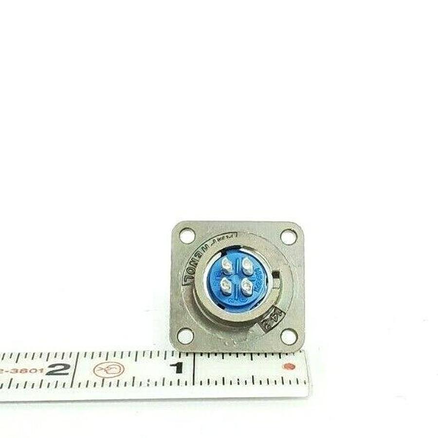 Used NEW AMPHENOL MS3102A-14S-2P CIRCULAR CONNECTOR 4-PIN 14S2PR MS3102A14S2P