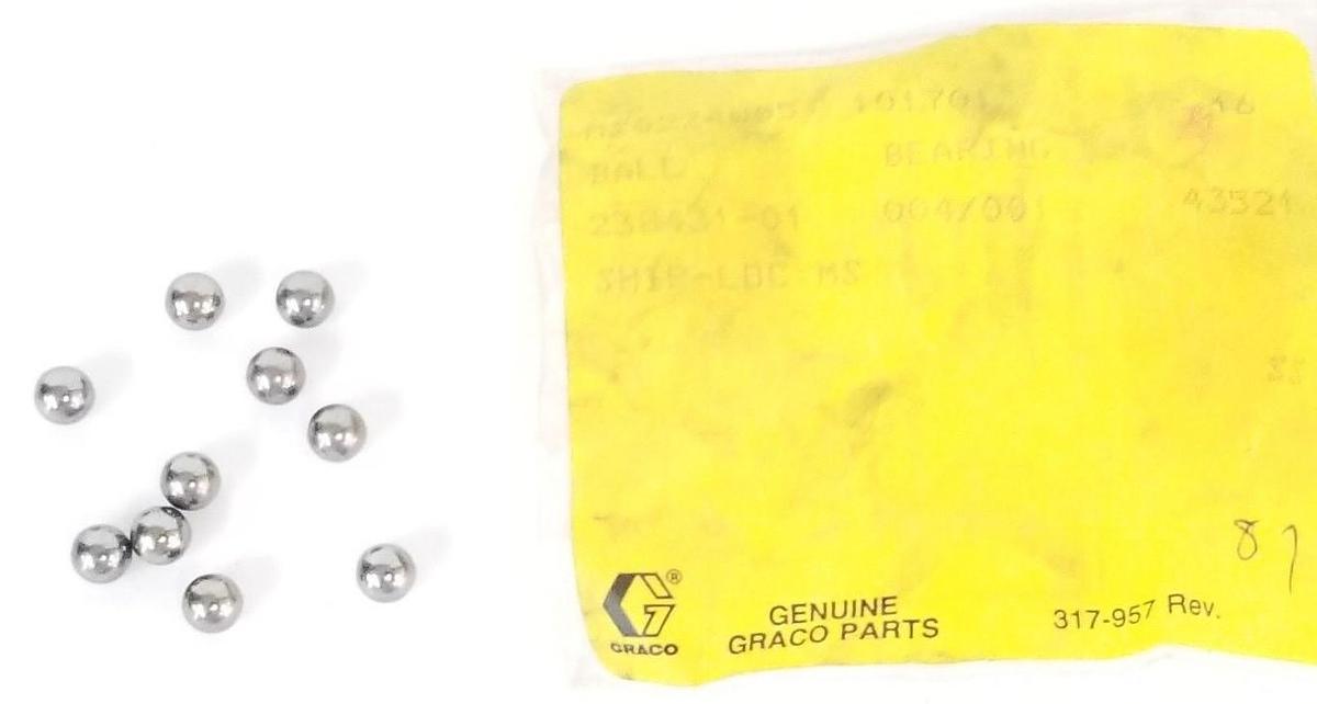 Used LOT OF 11 NEW GRACO 101701 BALL BEARINGS