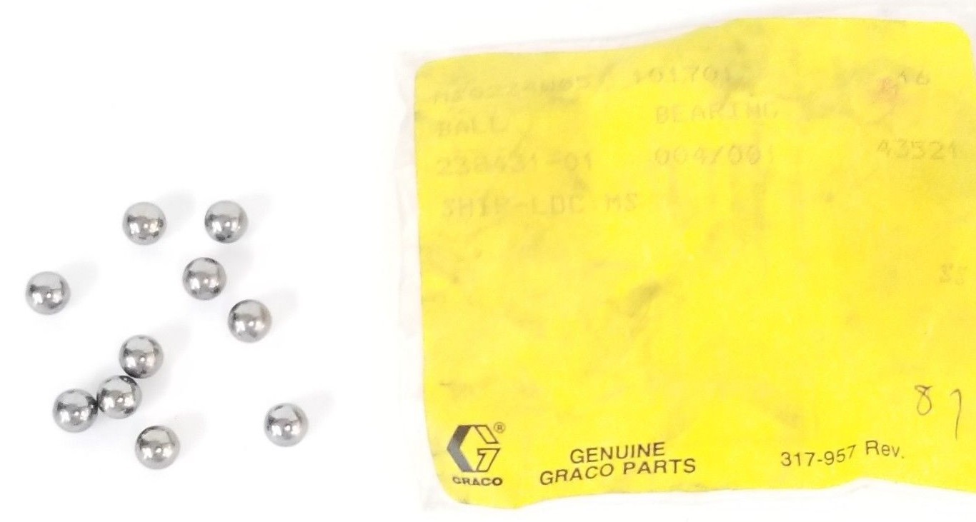 Used LOT OF 11 NEW GRACO 101701 BALL BEARINGS