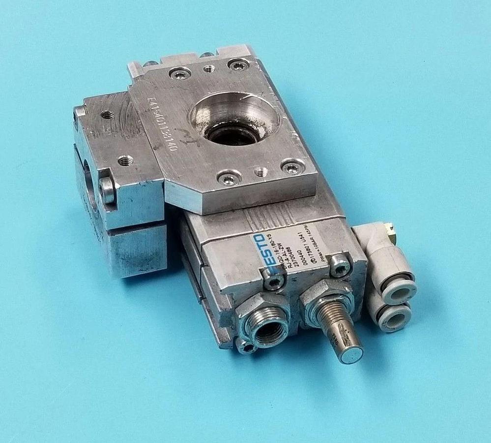 Used FESTO DRQD-15-180-YSRJ-A-AL-ZW SEMI-ROTARY DRIVE 23700486, DRQD15180YSRJAALZW