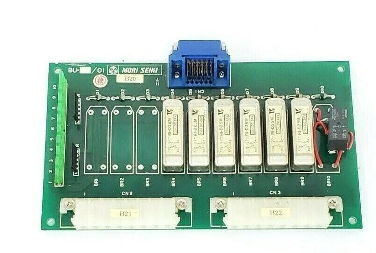 Used MORI SEIKI BU-01 RELAY BOARD BU01