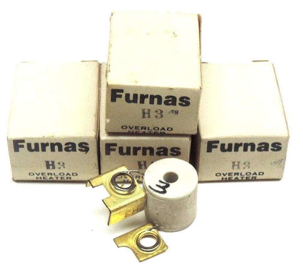 LOT OF 4 NIB FURNAS H3 THERMAL OVERLOAD HEATER ELEMENTS