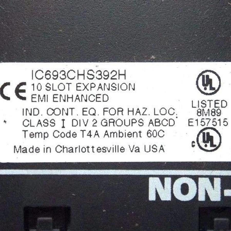 Used GE FANUC IC693CHS392H 10 SLOT RACK W/ IC693MDL645D IC693MDL645G IC693MDL646E