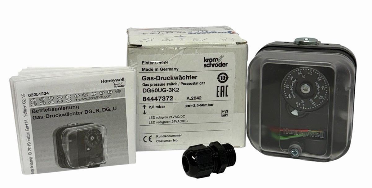 Used New Krom Schroder DG50UG-3K2 DG50UG3K2 Gas Pressure Switch 84447372