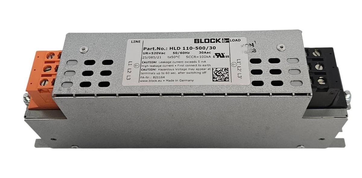 NEW BLOCK HLD 110-500/30 FILTER APPLICATIONS:GENERAL PURPOSE 520Vac 30Aac