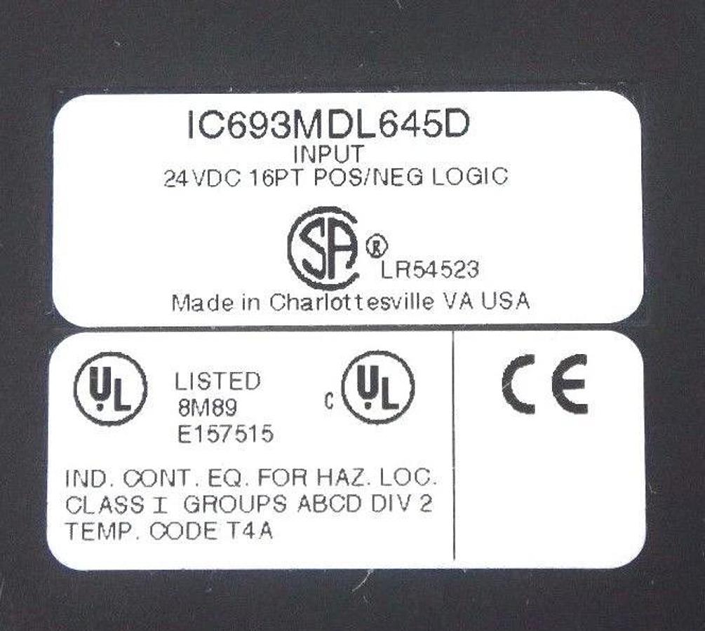 Used GE FANUC IC693CHS392H 10 SLOT RACK W/ IC693MDL645D IC693MDL645G IC693MDL646E