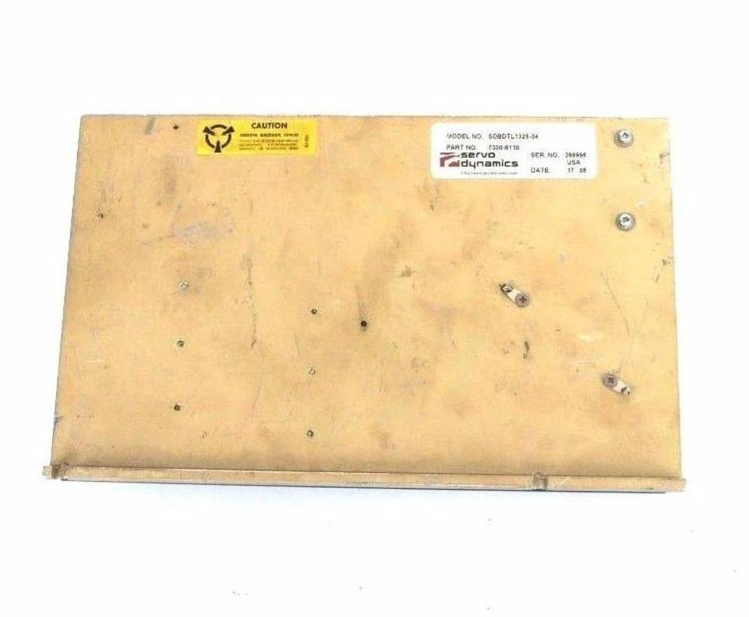 Used SERVO DYNAMICS SDBDTL1325-34 PART NO. 7300-8110