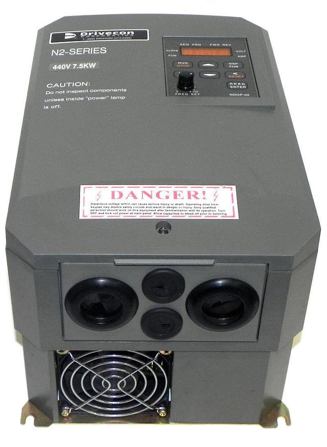Used DRIVECON N2 SERIES VFN2-475-F3 DRIVE VFN2475F3 440V 7.5KW