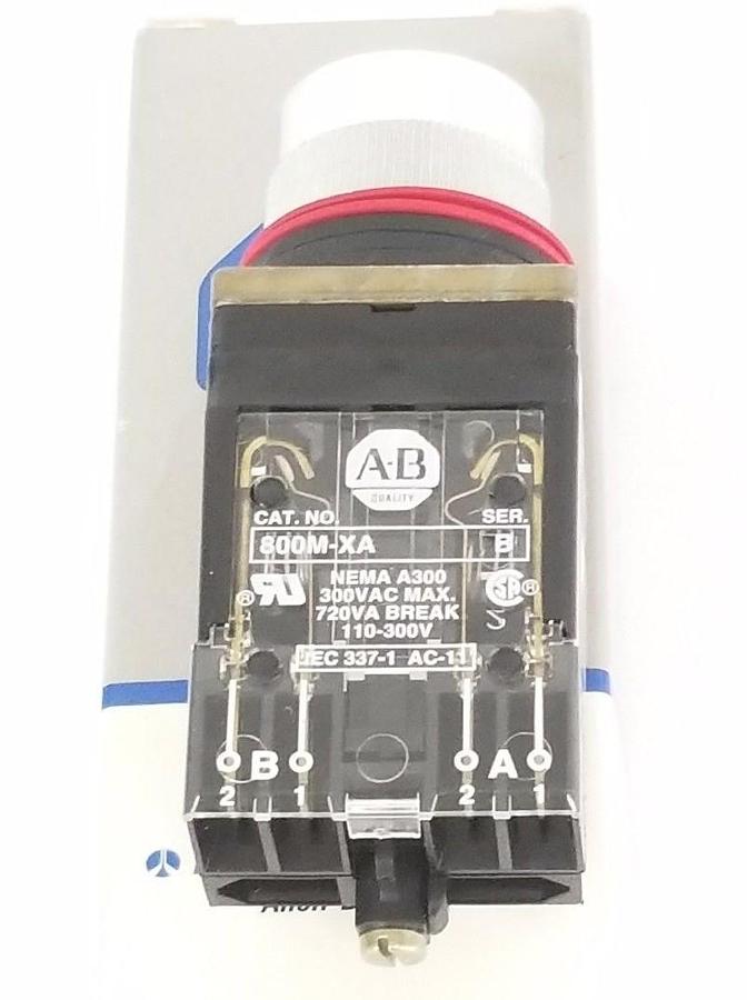 NIB ALLEN BRADLEY 800MR-HX2BLA SMALL ROUND SELECTOR SWITCH UNIT SER. A