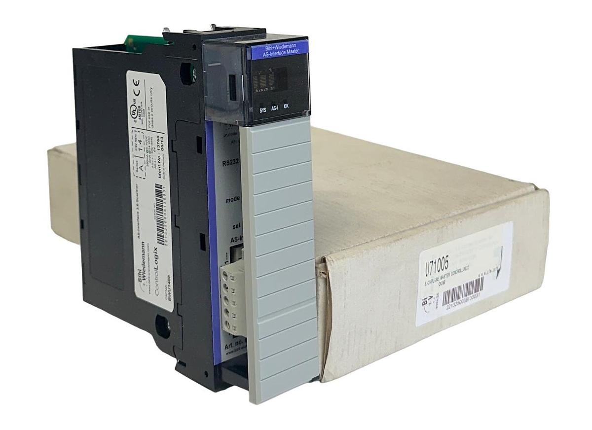 Used BIHL+WIEDEMANN BWU1488 /A ControlLogix AS-Interface 3.0 SCANNER 13760 NSMP