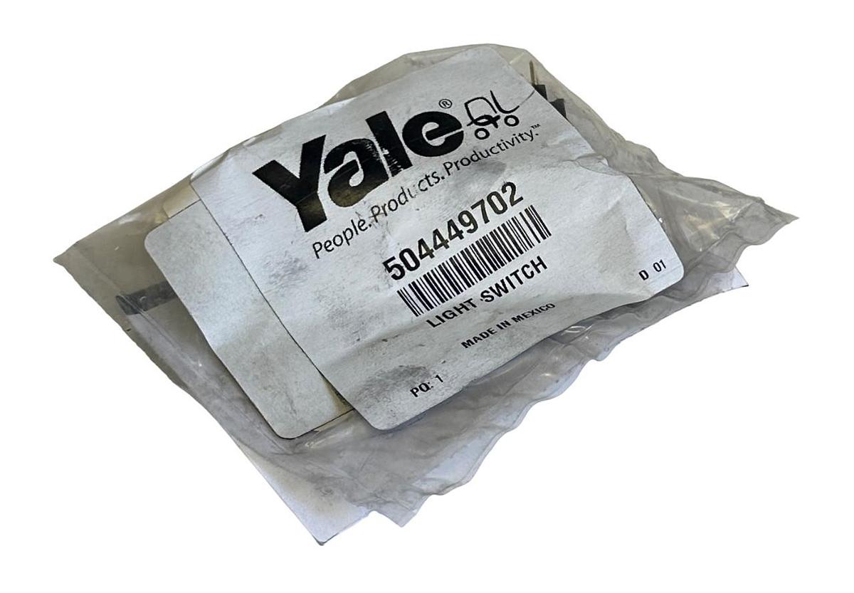 Used NEW YALE 504449702 / YT504449702 OEM LIGHT SWITCH FOR FORKLIFT