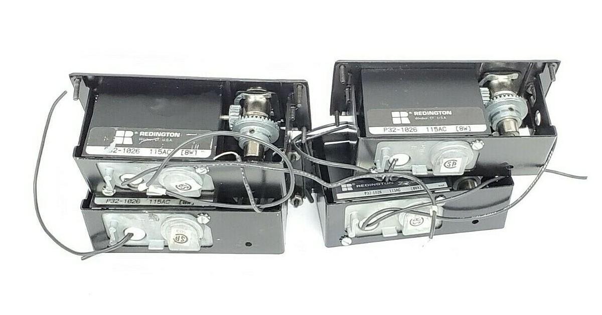 Used LOT OF 4 REDINGTON P32-1026 115VAC 8W ELECTRONIC COUNTERS PANEL MOUNT 6 FIGURE
