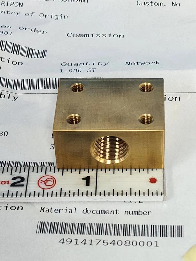 Used NEW KRONES 1-054-49-008-0 BLOCK 1054490080