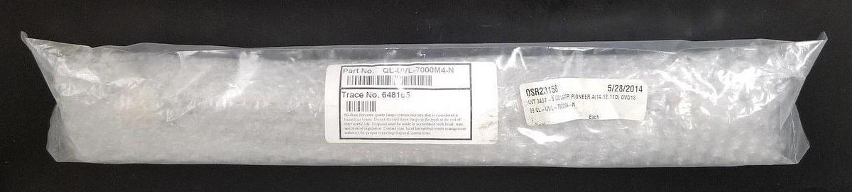 NEW UV TECH PIONEER QL-UVL-7000M4-N QUARTZ LAMP 648165, QLUVL7000M4N