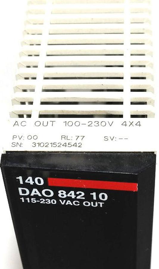 Used AEG SCHNEIDER AUTOMATION 140DAO84210 OUTPUT MODULE 140-DAO-842-10