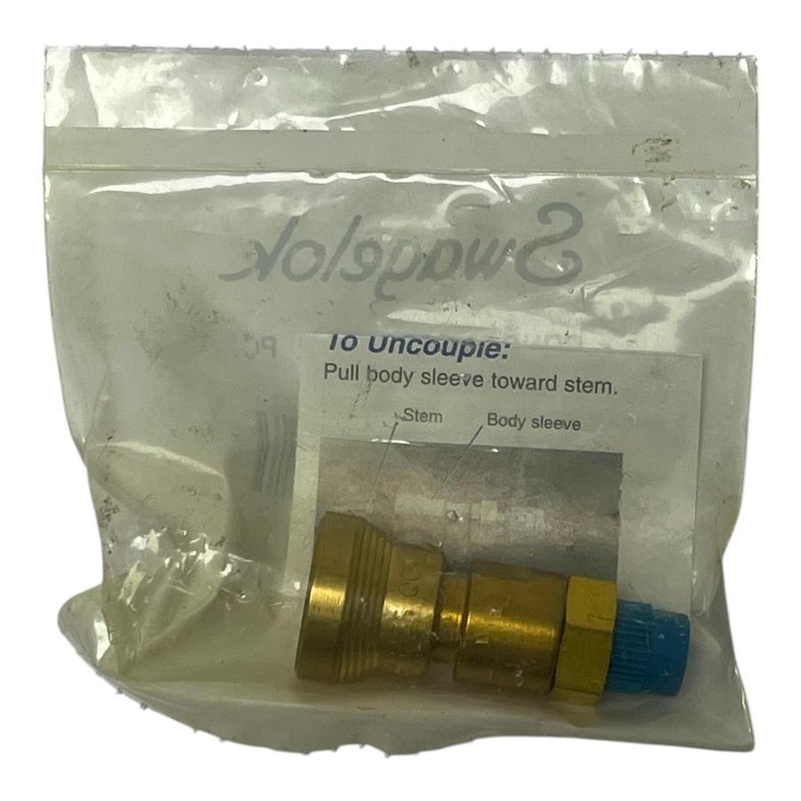 Used Lot of 13 Swagelok B-QC4-B-2PM Brass Quick-Connect Body QC4 Series 1/8" Male NPT