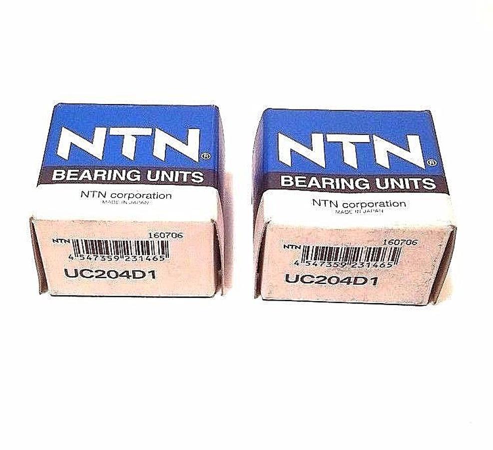 Used LOT OF 2 NIB NTN UC204D1 INSERT BEARINGS