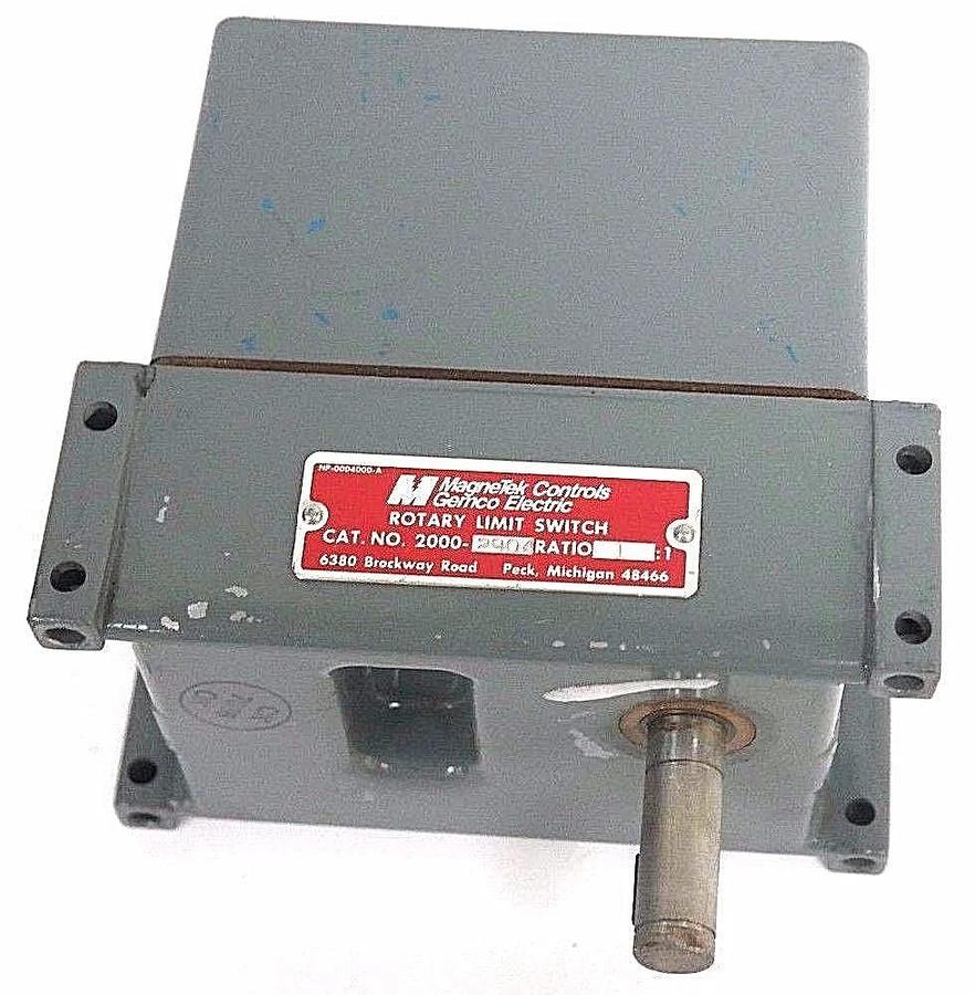 Used MAGNETEK CONTROLS GEMCO ELECTRIC 200-2904 ROTARY LIMIT SWITCH RATIO: 1:1