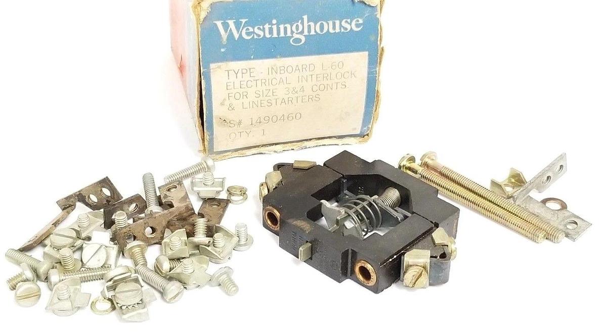 Used NIB WESTINGHOUSE 1490460 ELECTRICAL INTERLOCK L-60