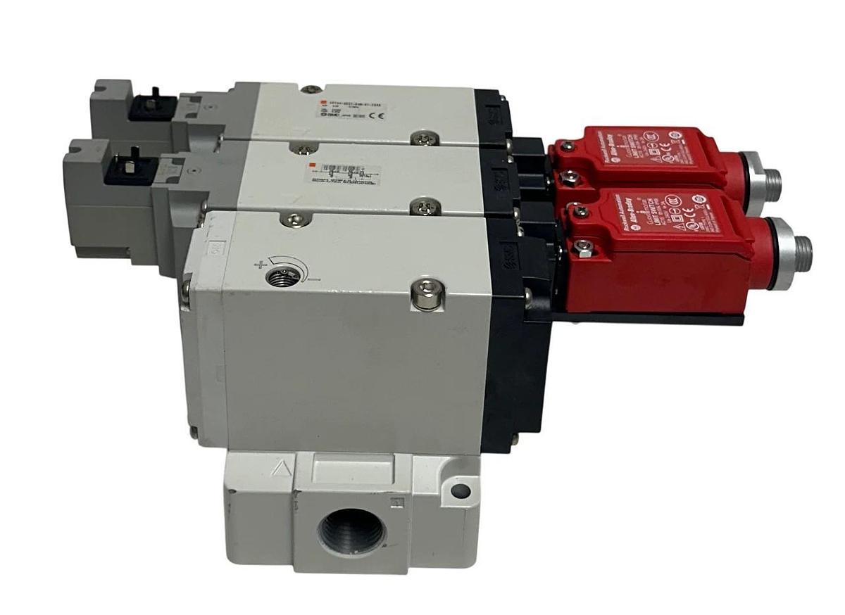 SMC VP744-5DZ1-04N-S1-X555 / VP7445DZ104NS1X555 SAFETY SOLENOID VALVE 24VDC NSMP