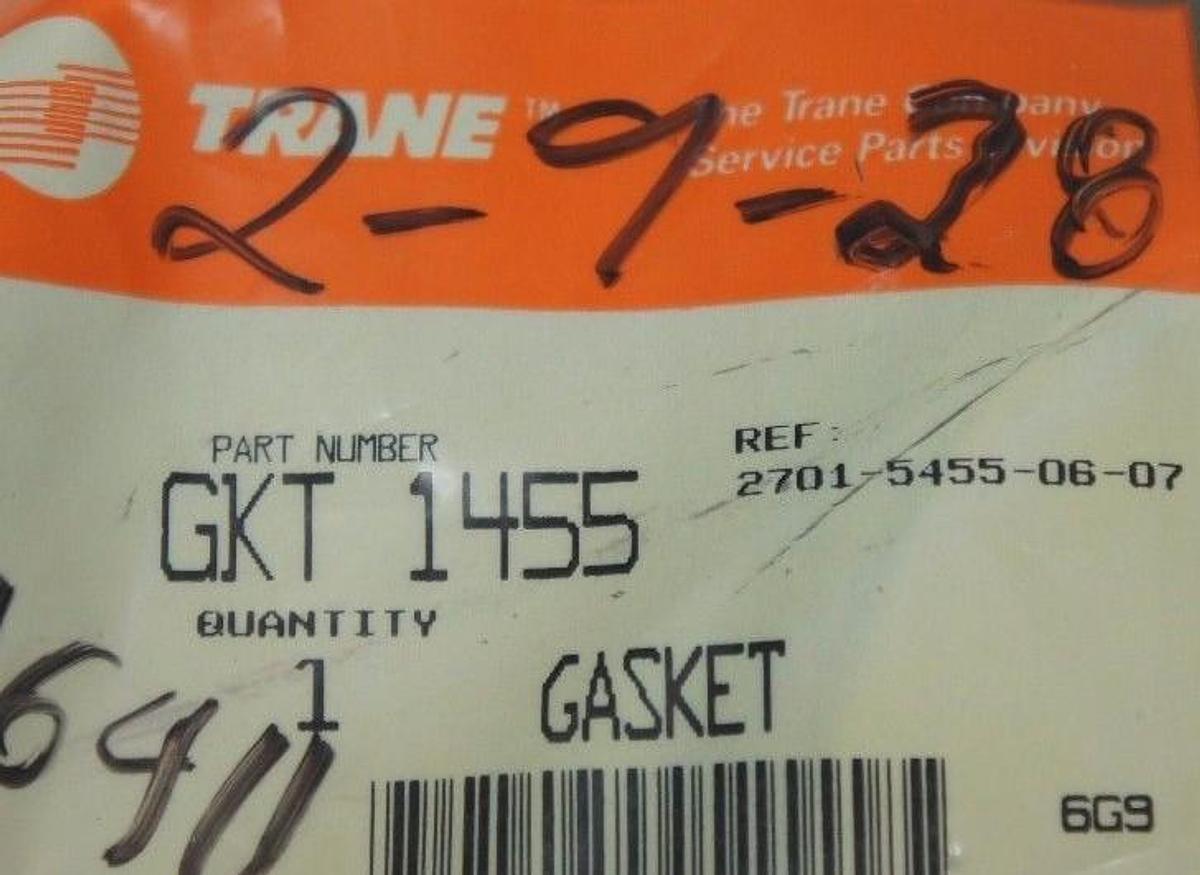 NEW TRANE GKT 1455 GASKET GKT1455, REF: 2701-5455-06-07
