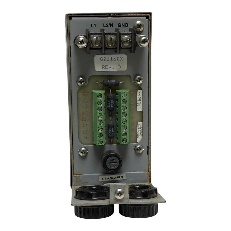 Used Foxboro G0116DX Rev D Vertical Indicator Display Chassis Module G0116DT-B 120V