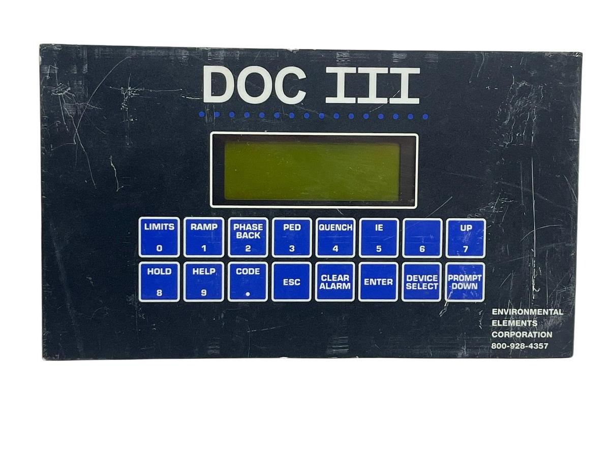 Used Environmental Elements EEC2156 / RK2156 DOC III Operator Interface