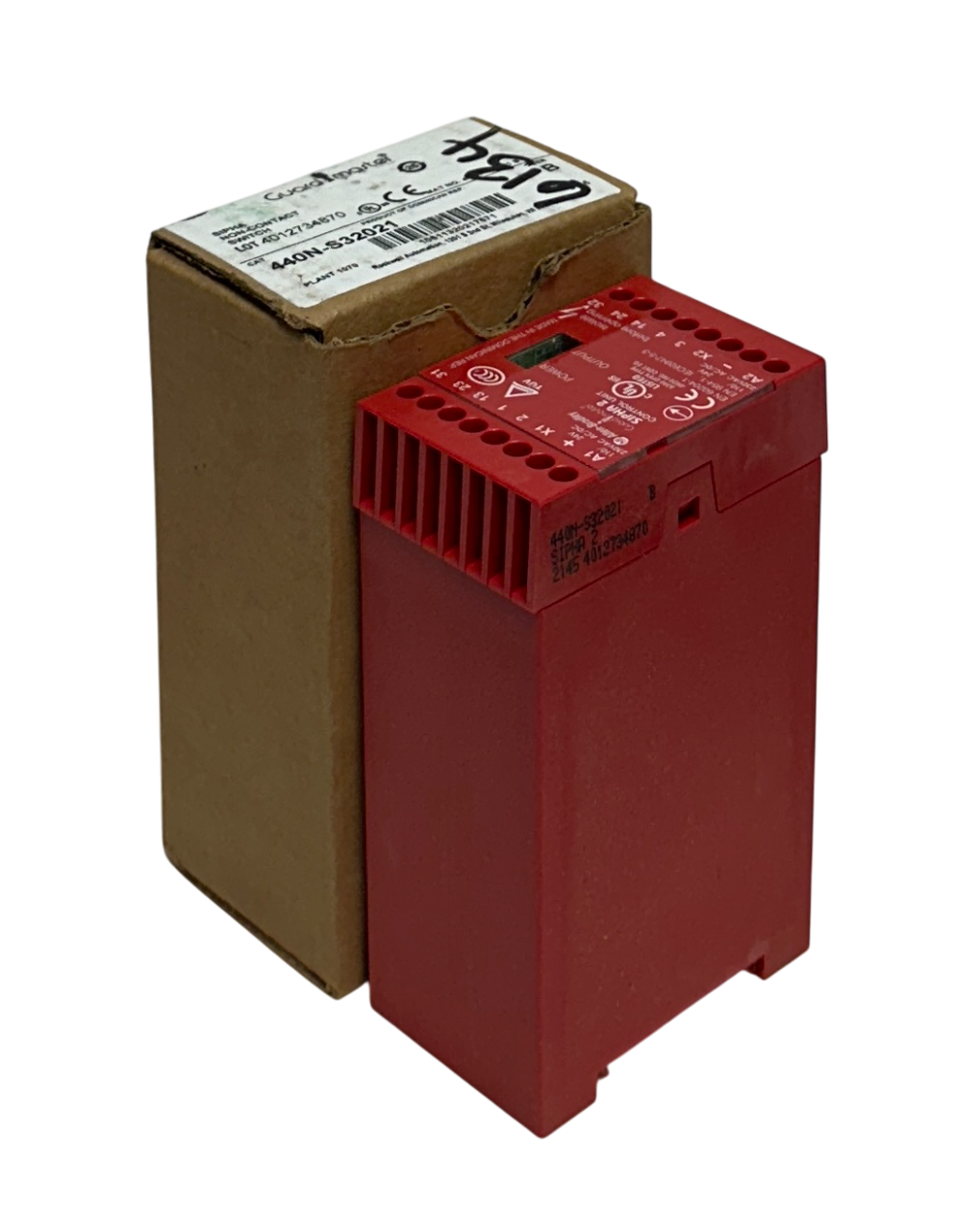 Used Allen-Bradley 440N-S32021 /B Guardmaster Sipha 2 Safety Relay Control Unit NSMP