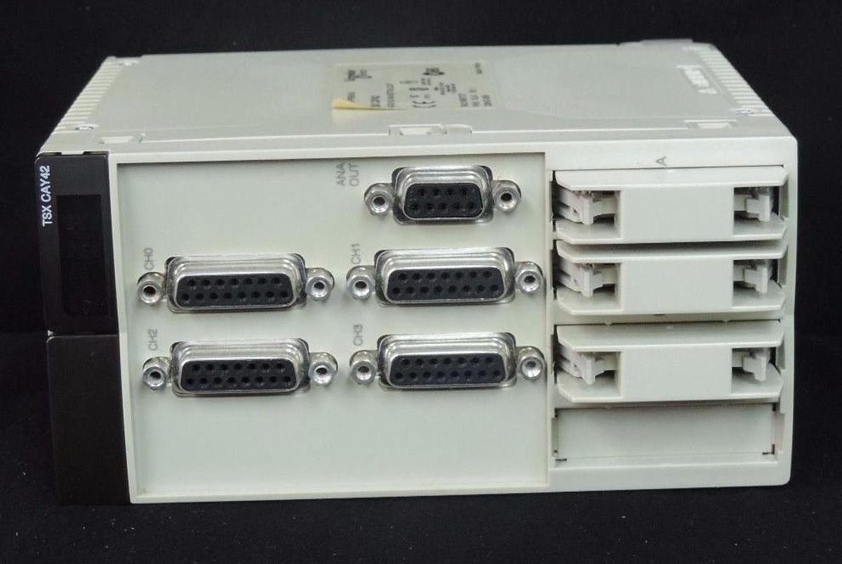 Used NEW SCHNEIDER ELECTRIC MODICON TSXCAY42 4 AXIS N2 ANA MOTION CONTROL TSX CAY42