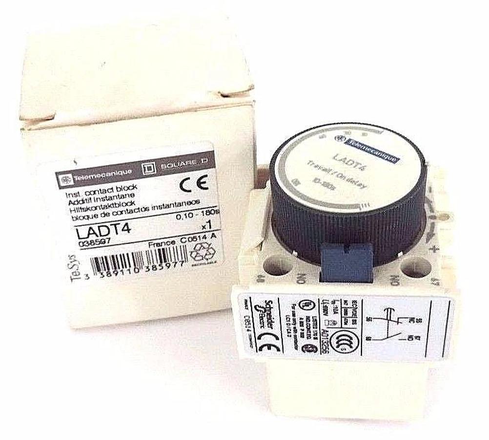 Used NIB TELEMECANIQUE LADT4 INST. CONTACT BLOCK 0,10-180S 038597