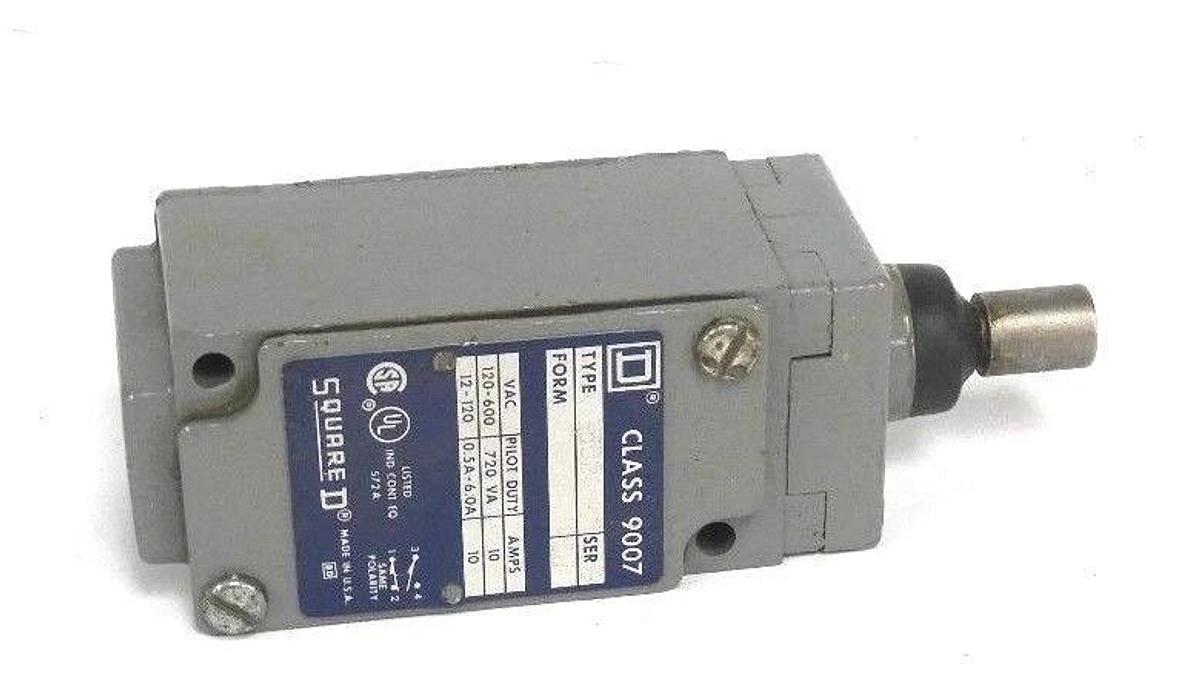 Used SQUARE D 9007-B53R-CJ LIMIT SWITCH SER. B FORM CJ 9007-B53R 9007B53R