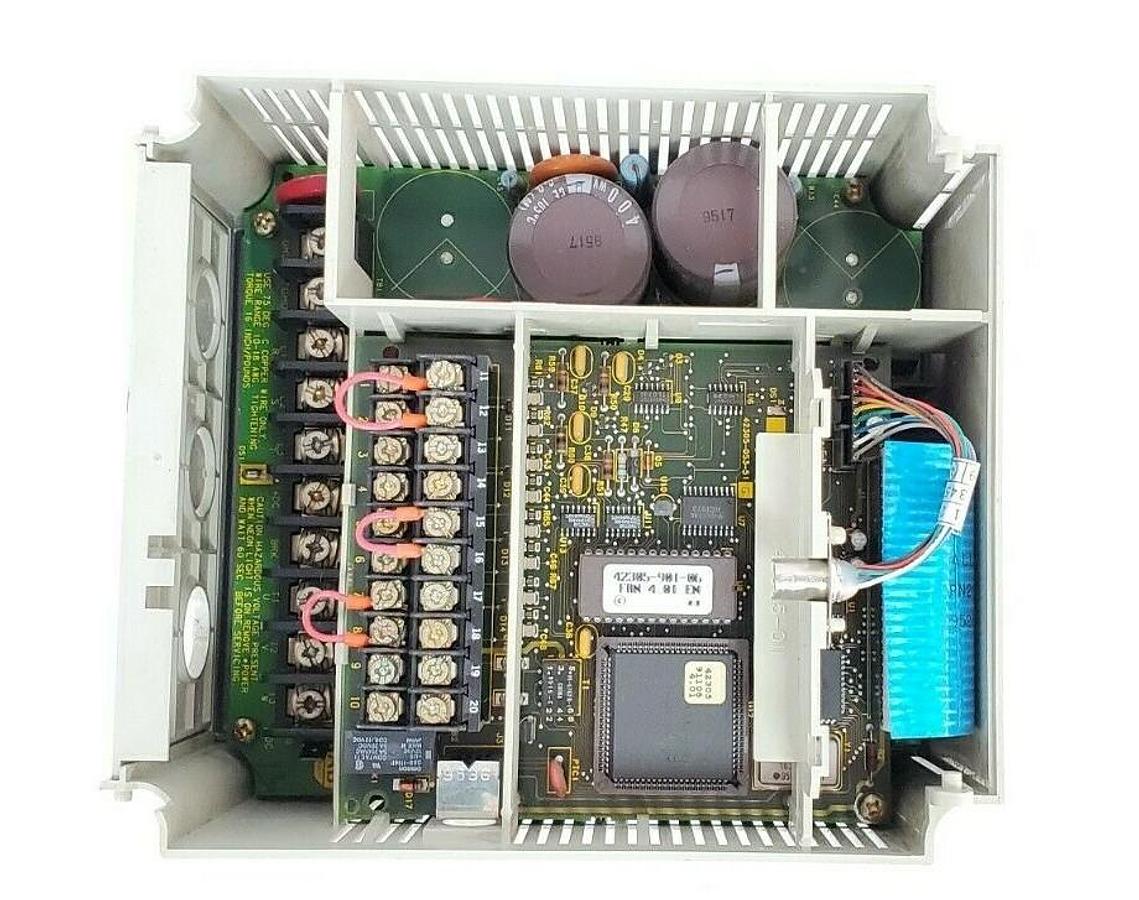 Used ALLEN-BRADLEY 1305-BA02A-HA2 SER. A VARIABLE FREQUENCY AC DRIVE W/ 1201-HA2