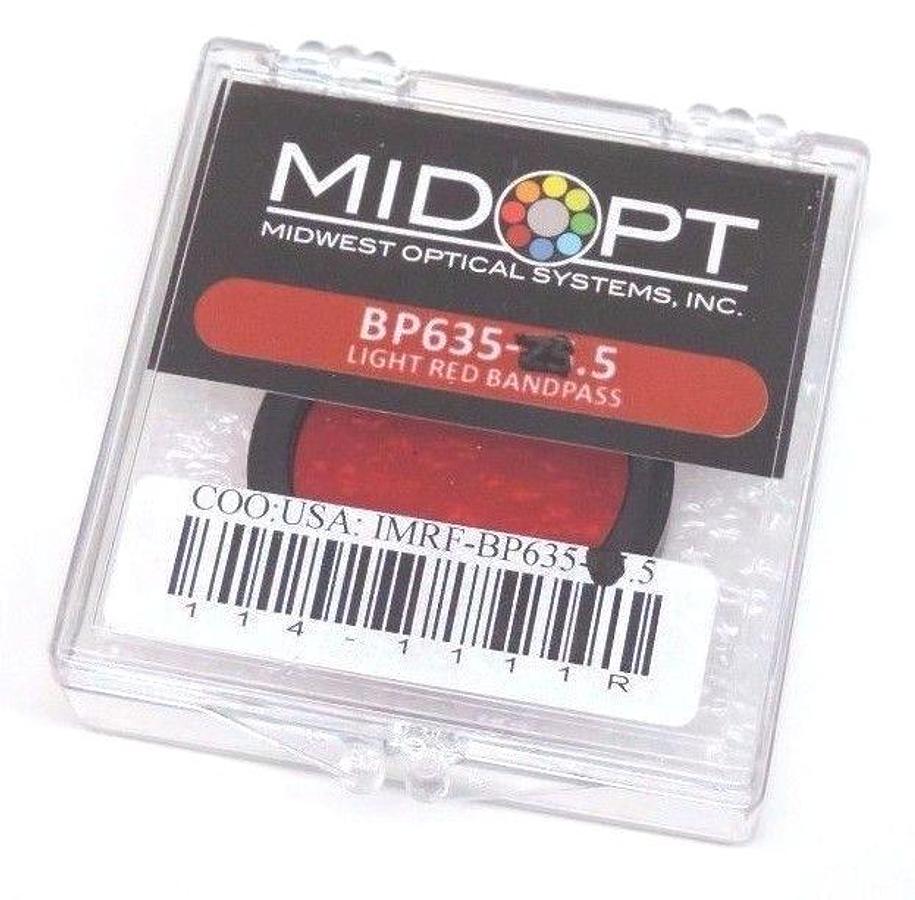NEW MIDWEST OPTICAL SYSTEMS BP635-30.5 LIGHT RED BANDPASS BP635305