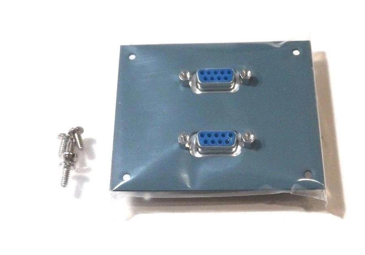 Used NIB L-COM USP2DB9F 2-PORT VIDEO PATCH CONNECTOR PANEL, 0702