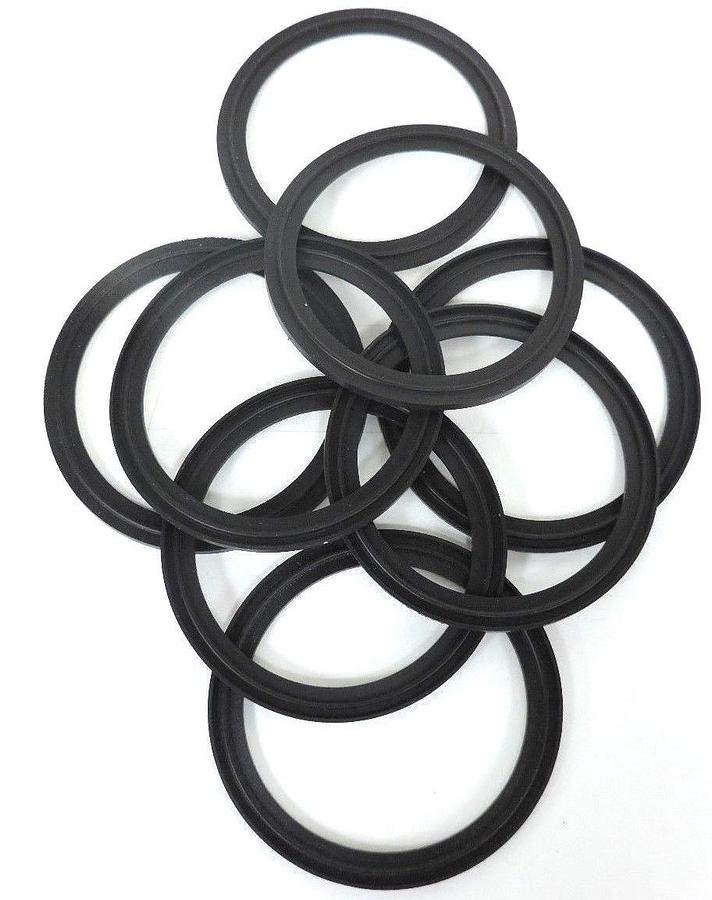 Used LOT OF 8 NEW A3 0-40MPF-SFY FLANGED CLAMP VITON GASKETS 4"