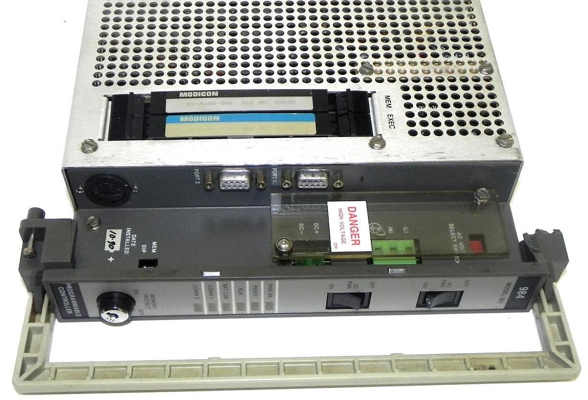 Used MODICON PC-0984-381 CPU PROGRAMMABLE CONTROLLER P/N: AS-9584-000