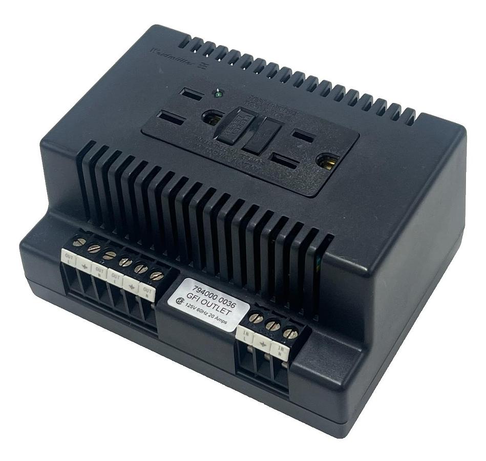 Used Weidmuller 794000-0036 GFI Outlet 20A 125V 60Hz LLP Terminals 7940000036