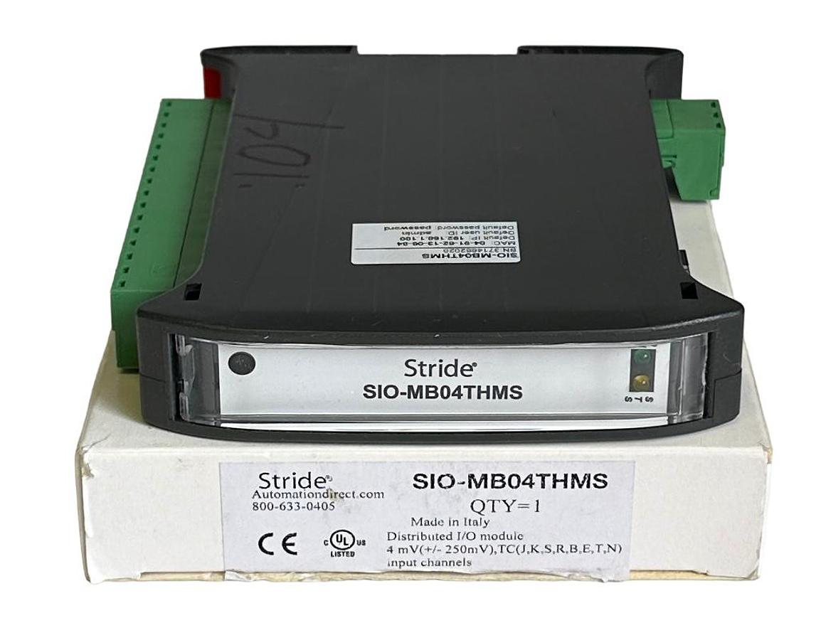 Used NEW AUTOMATION DIRECT STRIDE SIO-MB04THMS / SIOMB04THMS 4-CHNL TC/IN MODULE ENet