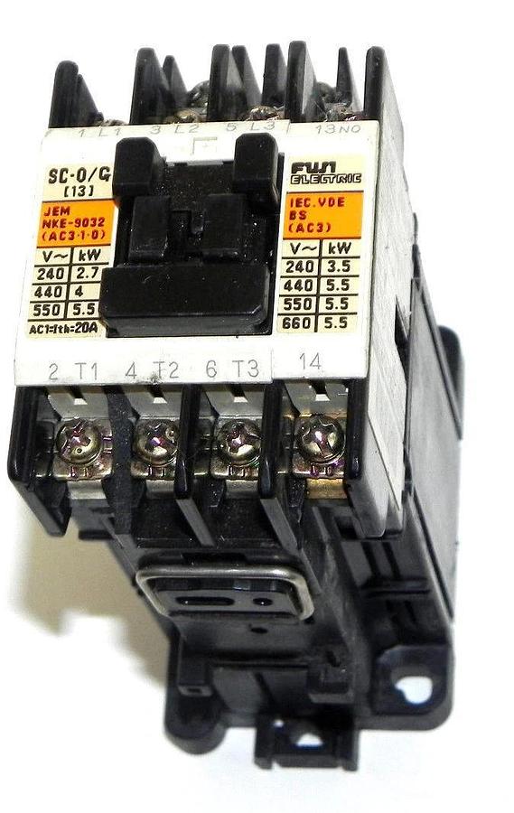 Used FUjI ELECTRIC SC-0/G CONTACTOR 4GC0F0, SC-O/G (13)
