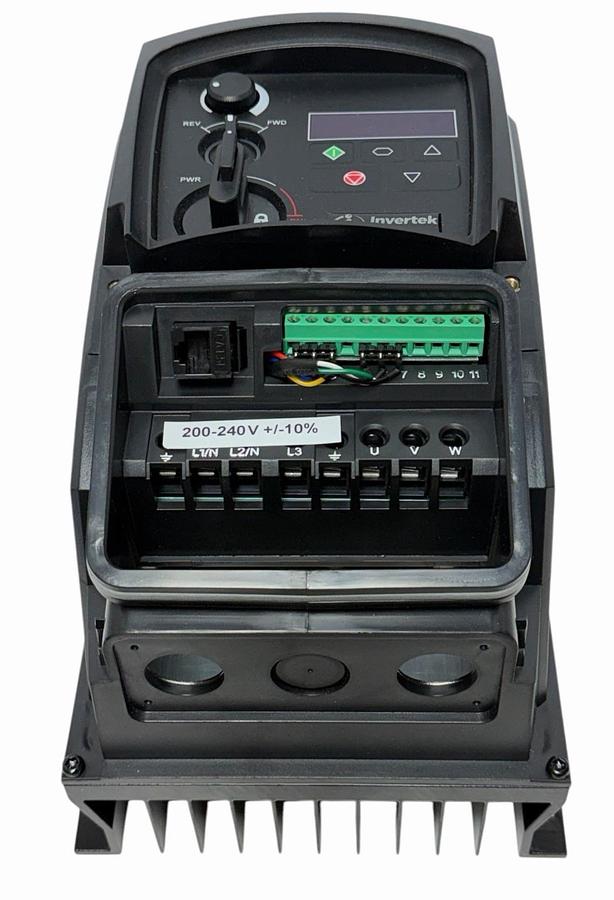 Used INVERTEK ODE-3-120023-1F1Y OPTIDRIVE E3 POWER RATING: 0.5HP / 0.37 kW NSNP