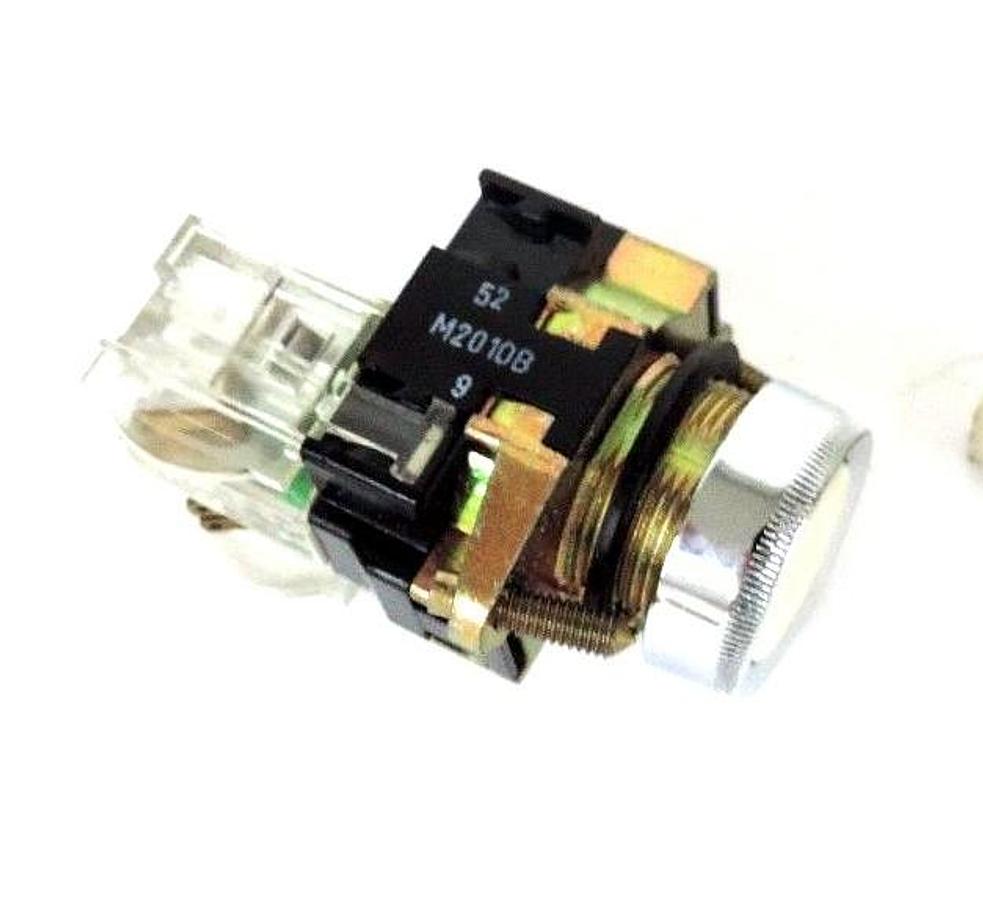 Used NIB ALCO 2000 24-5-506 PUSH BUTTON WHITE CAP, M2010B