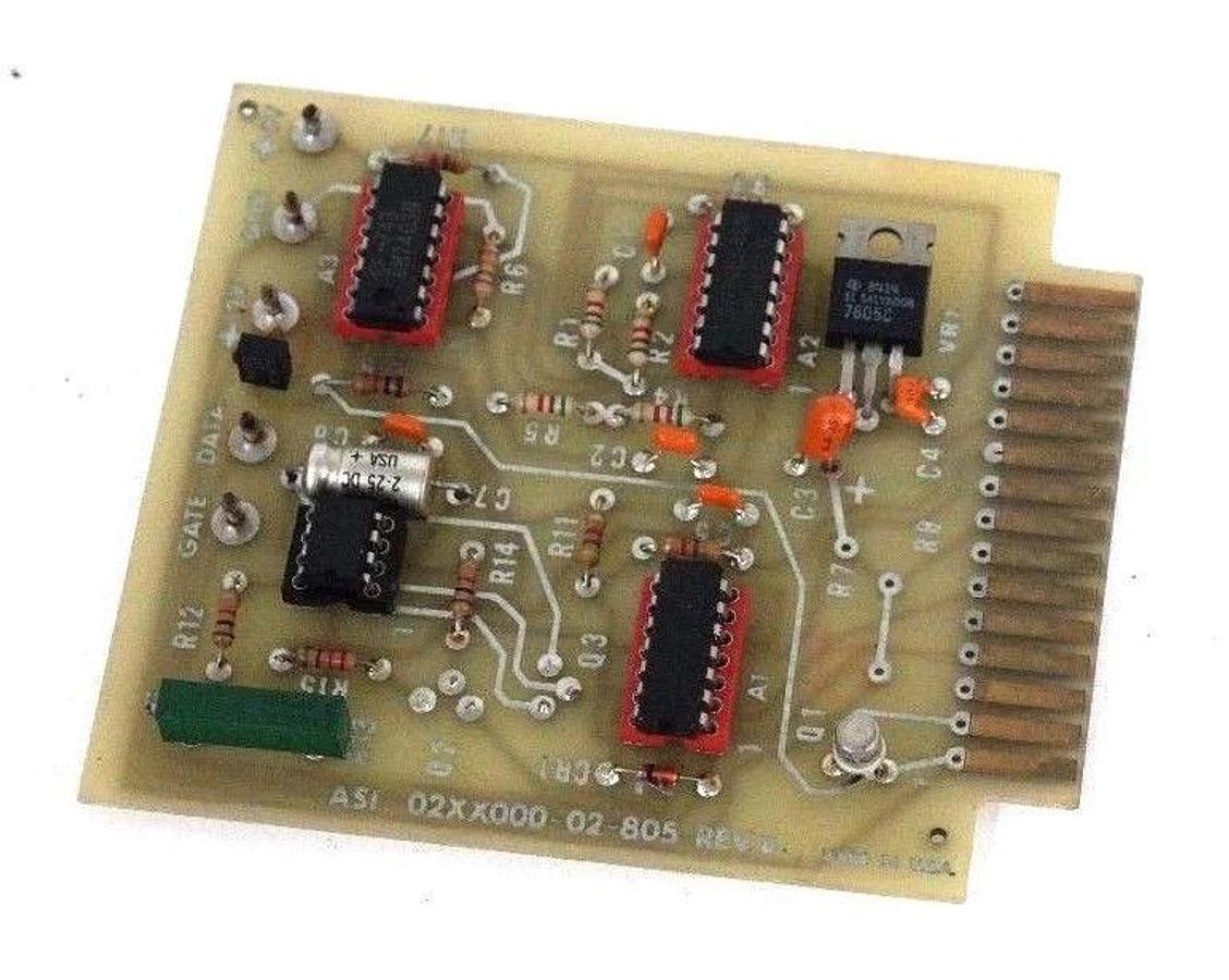 Used ASI 02XX000-02-805 CNC BOARD REV D 02XX00002805